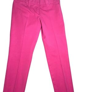 New York & Company Bold Coral Stretch Pants